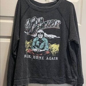 Karma Gray Graphic sweatshirt